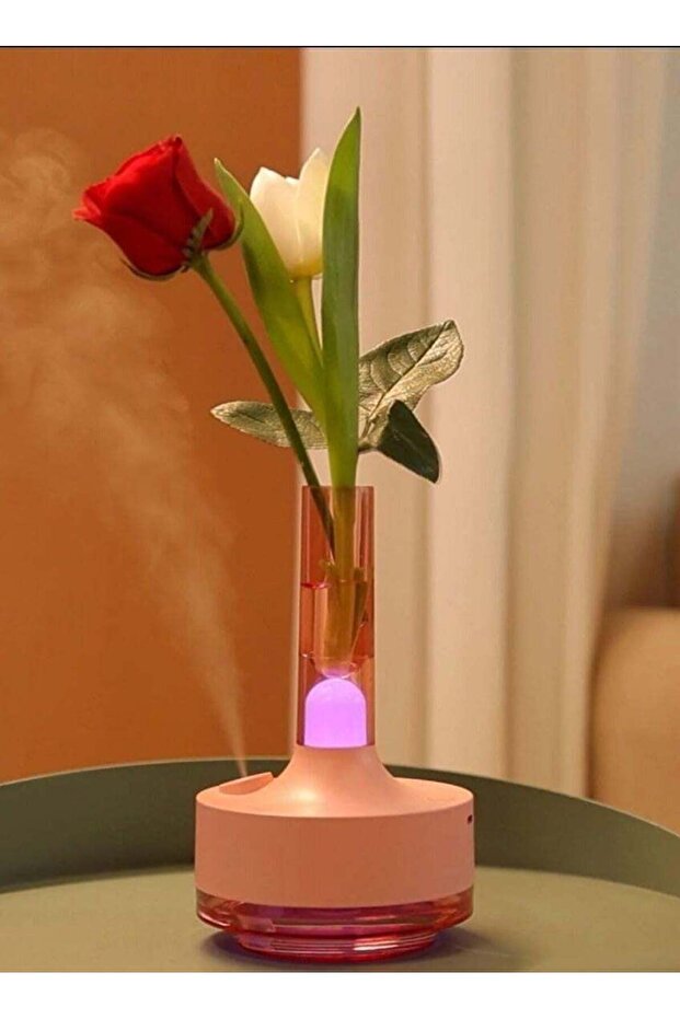 Flower Vase Portable Smart LED Aroma Diffuser Humidifier