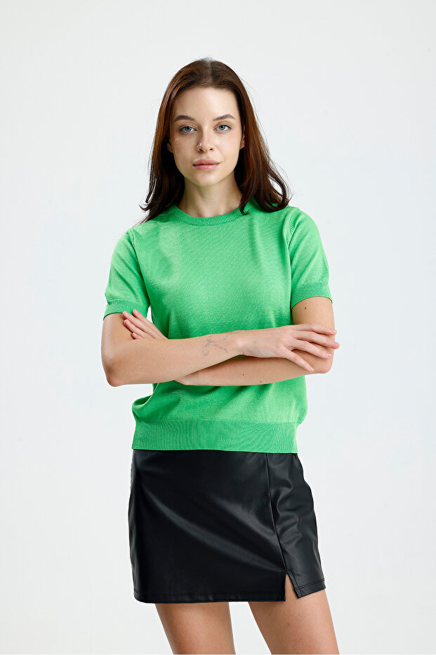 Kısa Kol Kadın Triko - 6