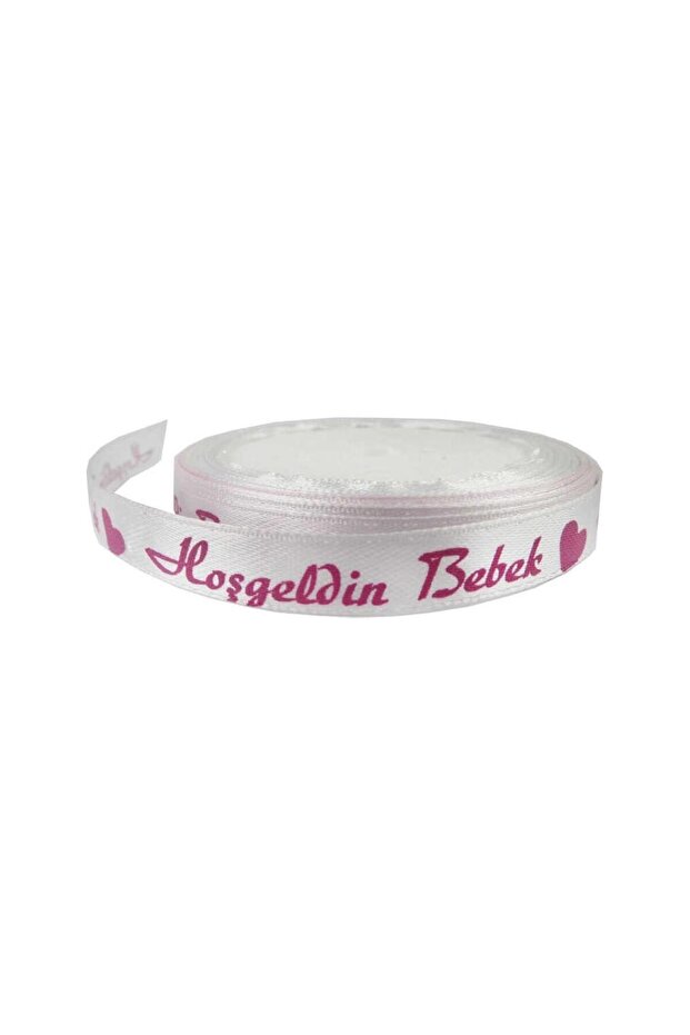 Best Satin Ribbon Welcome Baby Pink 1 cm 10 Meters