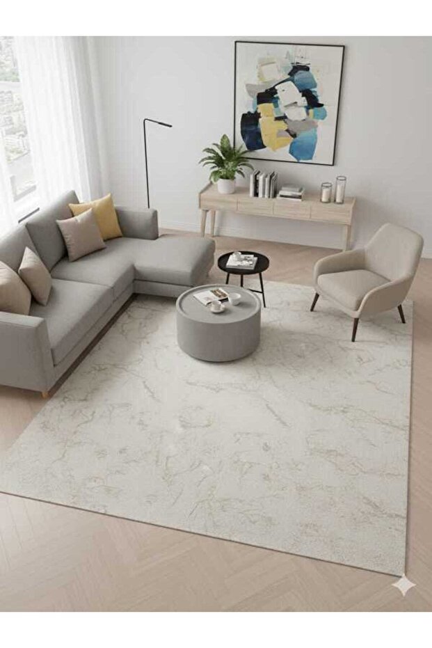Carpet Covering Fleece Width 220 cm Without Elastic Folds over the Bottom of the Carpet