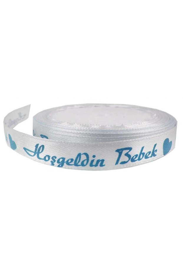 Best Satin Ribbon Welcome Baby Blue 1 cm 10 Meters