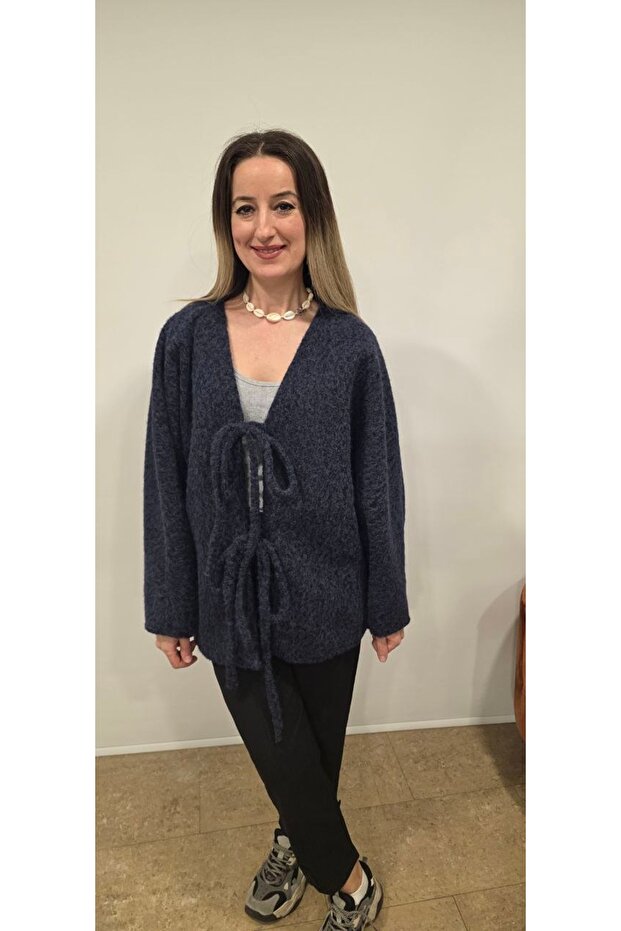 Kirçilli Front Tie Jacket - 4