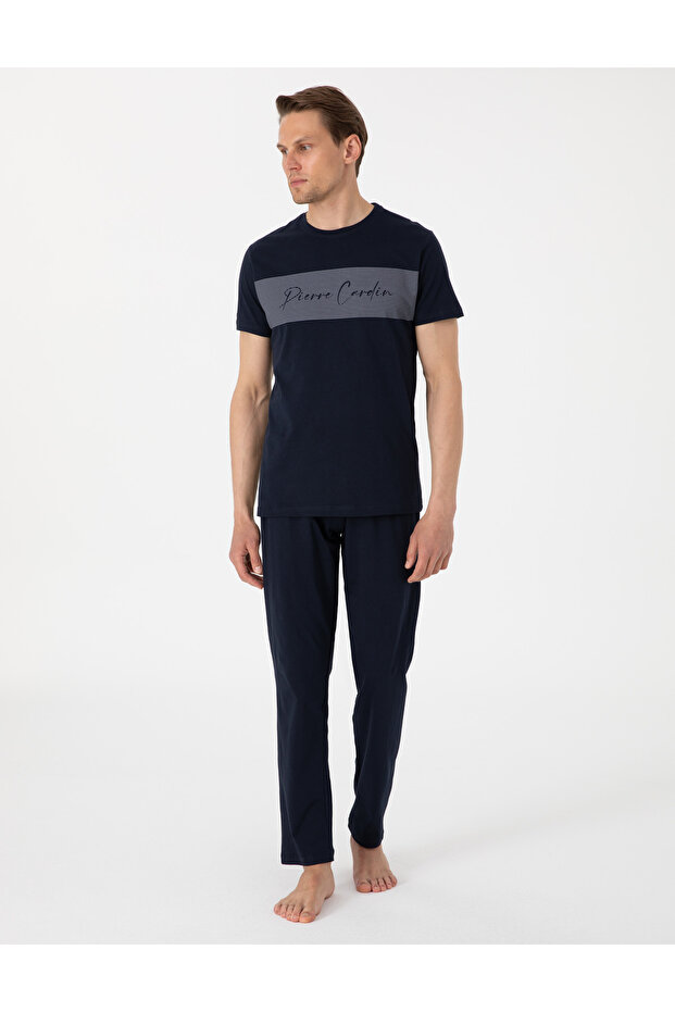 P.Cardin 6080 Short-Sleeved Combed Cotton Pajama Set