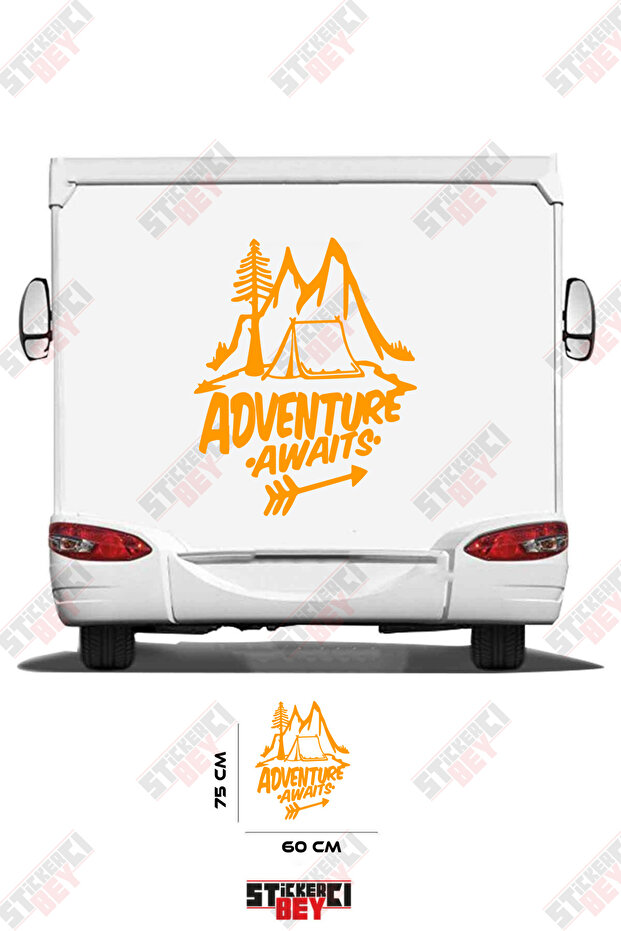 ملصق كرفان مكتوب عليه 'الغوصدنة تنتظر'