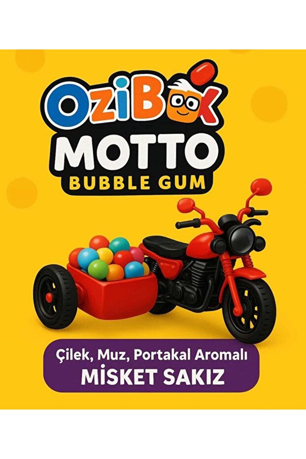 Toy Motorcycle with Gum