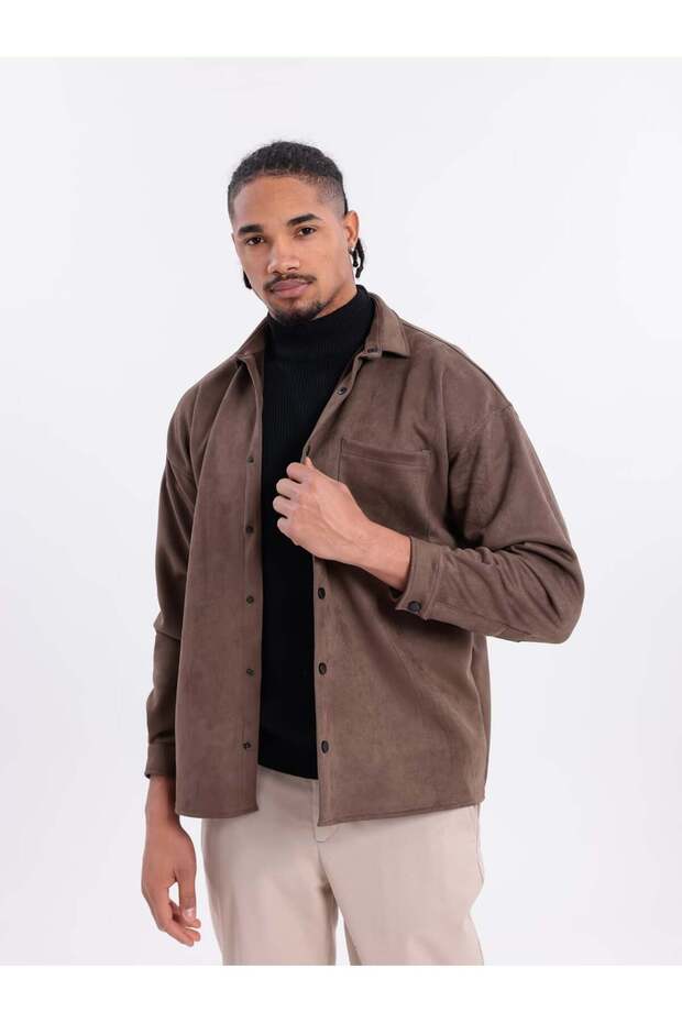 SUNİ SÜET DÜĞMELİ CEKET - 2