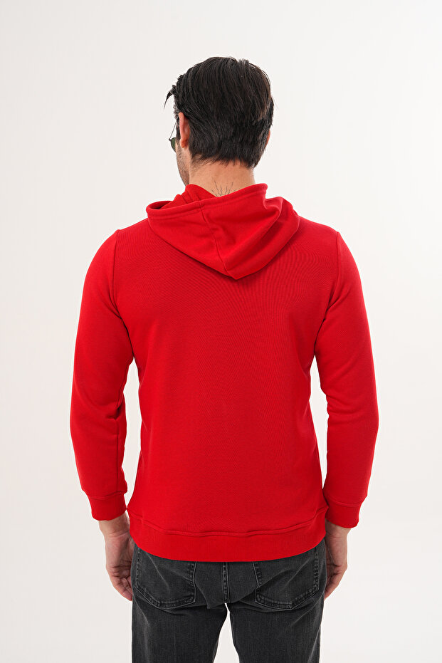 GAUL Unisex Basic Kapüşonlu Pamuk Sweatshirt - 4