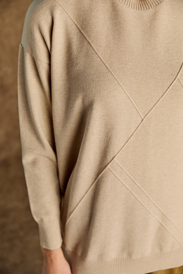 Parçalı Triko Tunik - 4