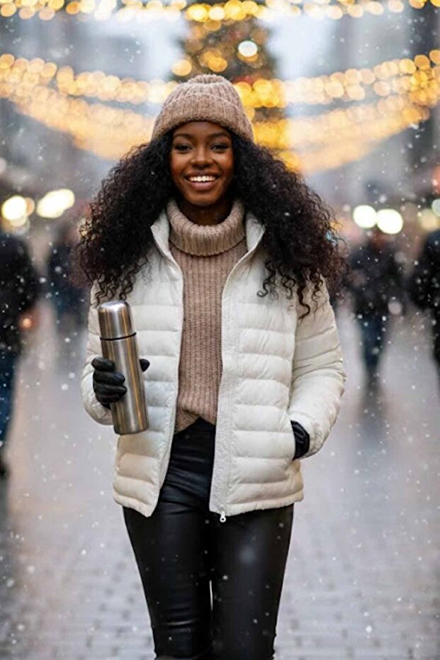 Windproof Warm Lightweight Coat - 1