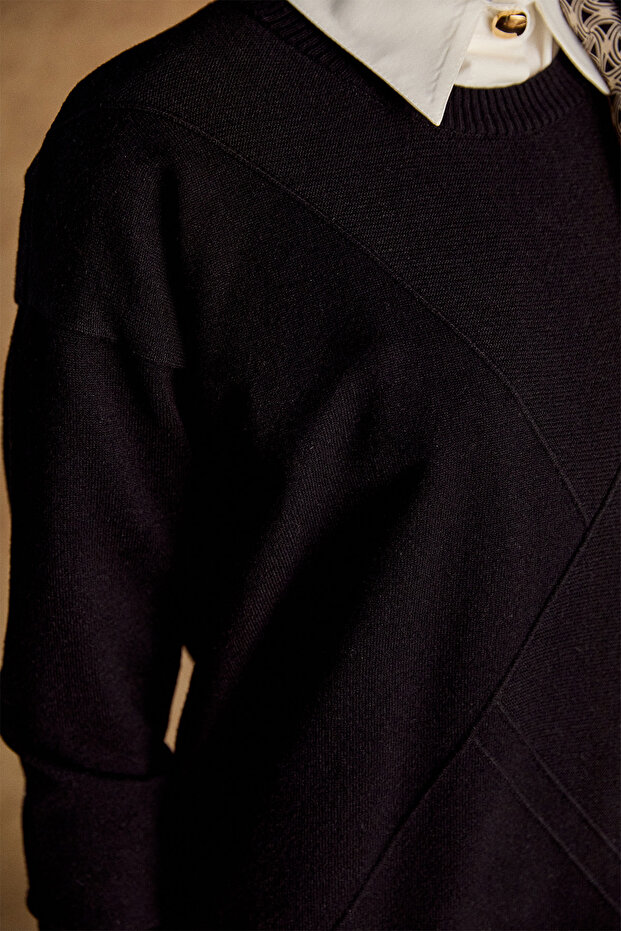 Parçalı Triko Tunik - 5