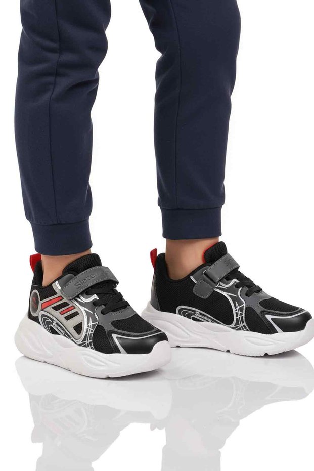 Black Red Velcro Boys' Sports Shoes Kelsy F