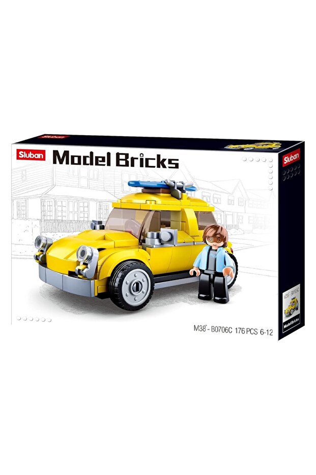 Set de construcție, 176 piese, VW Beetle - - 1