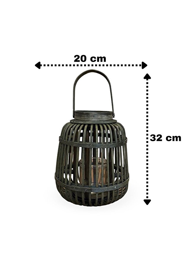 Bambu Lantern - Yeşil - 2