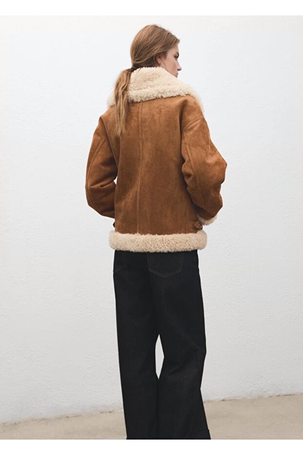 Çift taraflı kürk ceket - 4