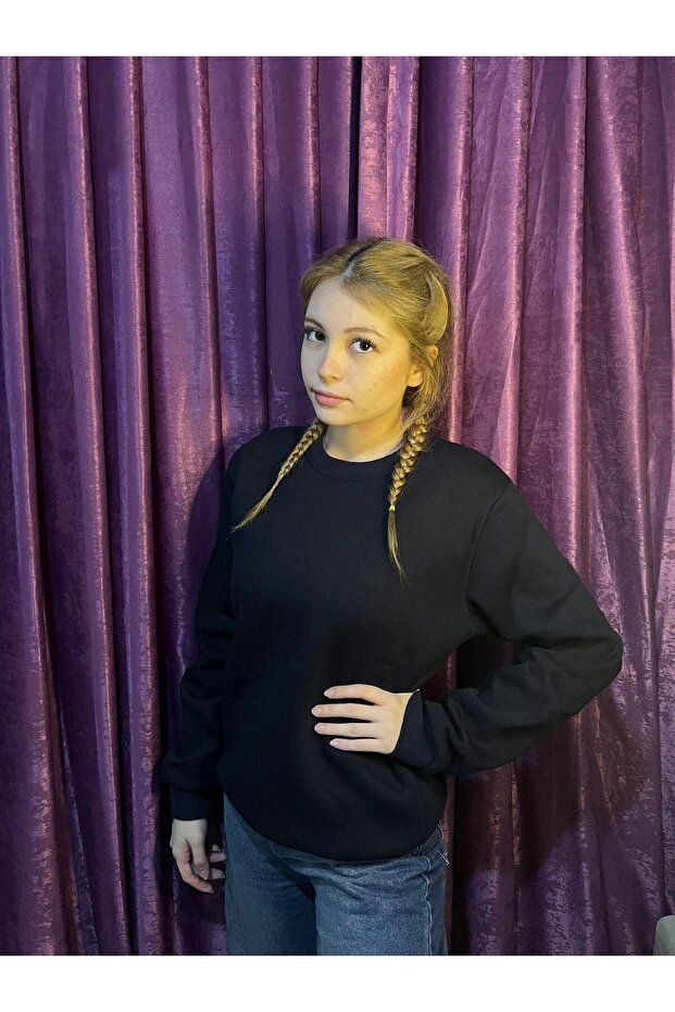 Black Split Sweatshirt - 4