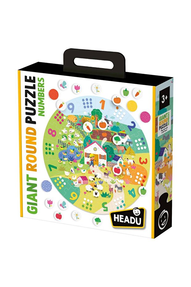 Large Round Puzzle with Numbers - 2