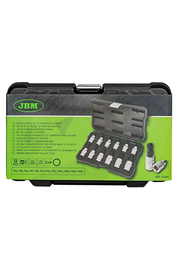 12 Piece 1/2` Ring Socket Set - 5