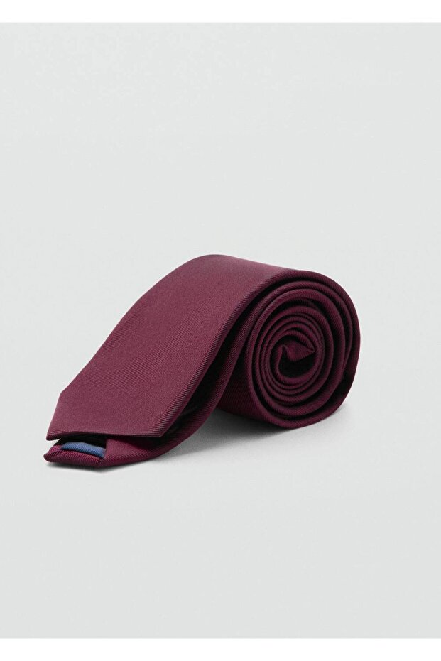 Düz ipek kravat - 1