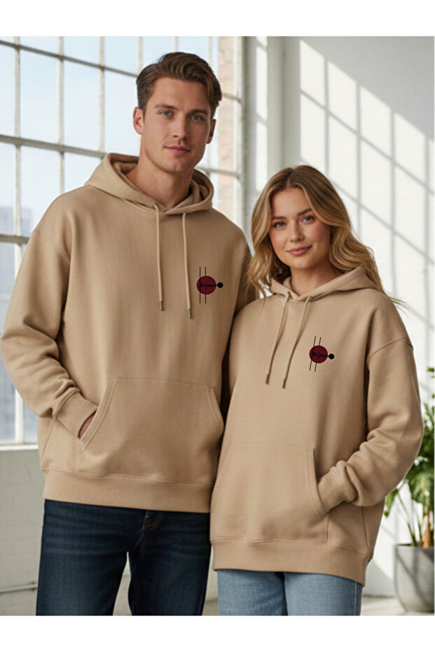Sweatshirt Oversize Minimalist Baskılı