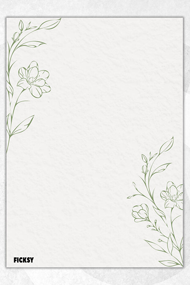 Flower Note Paper - A5 Size - 50 Sheets - Notepad - Memopad - Memo Pad - To Do List - 1