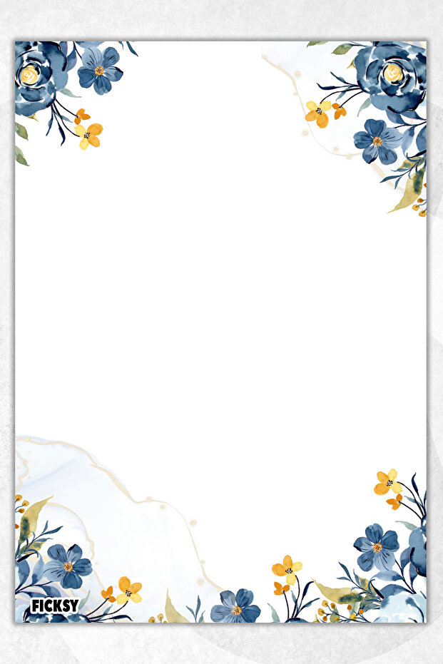 Flower Note Paper - A5 Size - 50 Sheets - Notepad - Memopad - Memo Pad - To Do List - 1