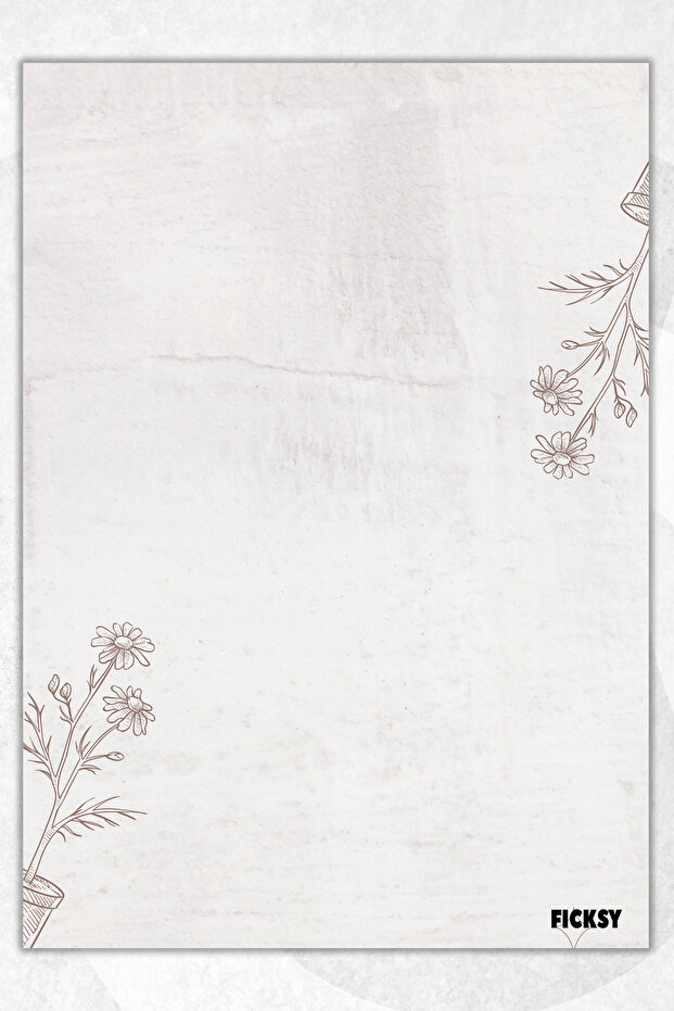 Flower Note Paper - A5 Size - 50 Sheets - Notepad - Memopad - Memo Pad - To Do List - 1