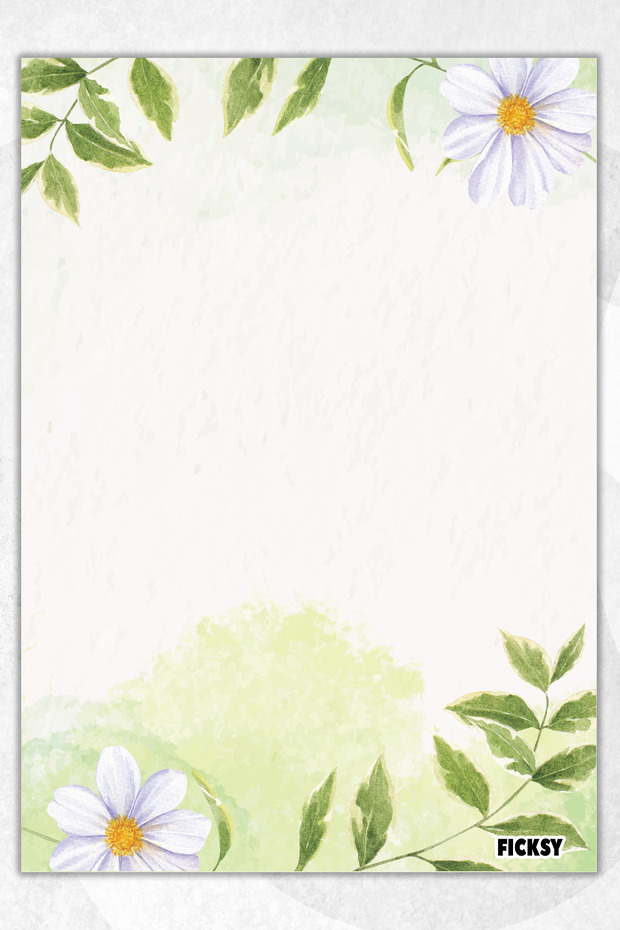 Flower Note Paper - A5 Size - 50 Sheets - Notepad - Memopad - Memo Pad - To Do List - 1