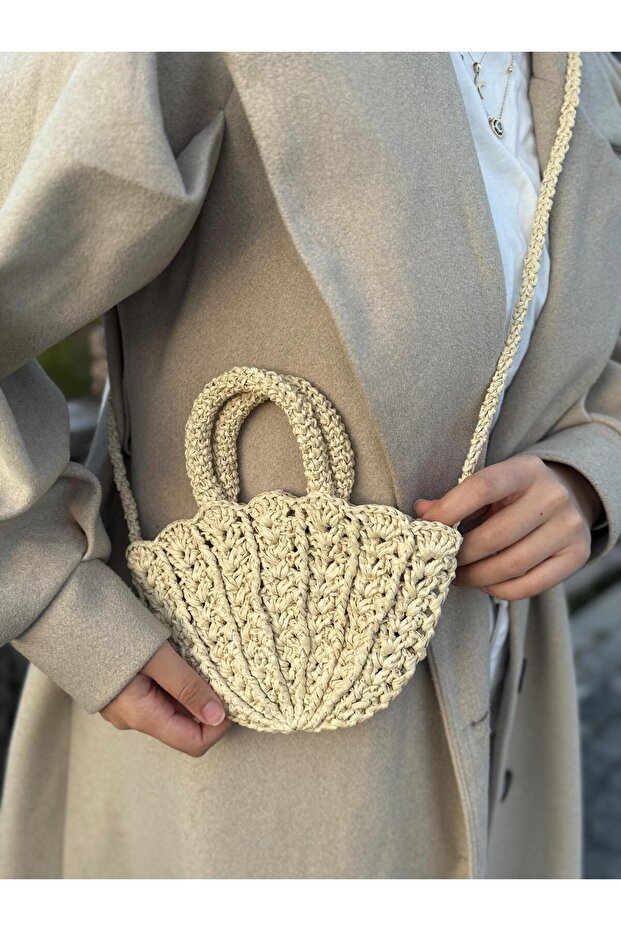 MİDYE HASIR ÇAPRAZ ÇANTA - 2