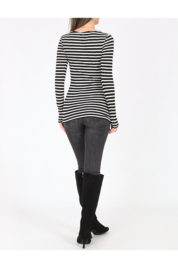 Blouse, White/Black - 2