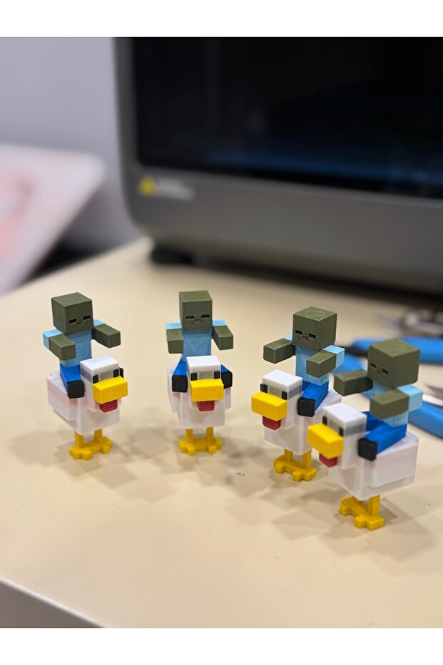 Minecraft zonbili tavuk figür - 1