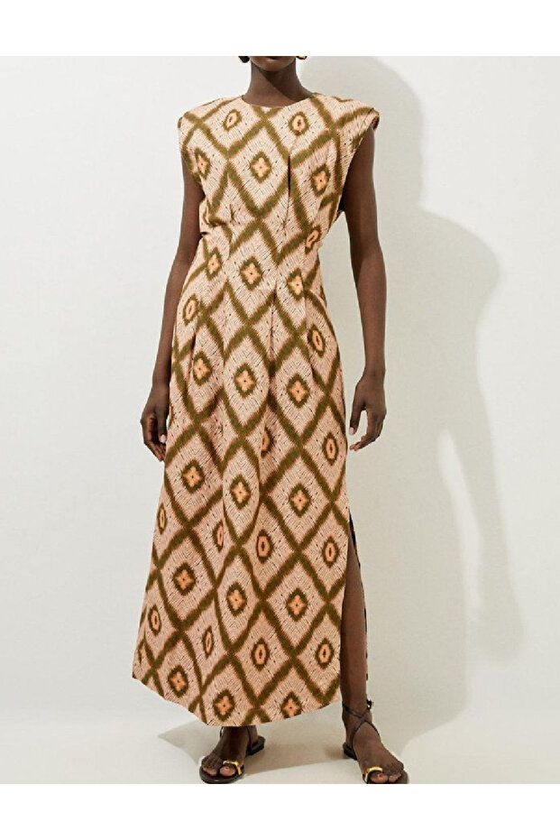 Rochie lunga, Crem - 1