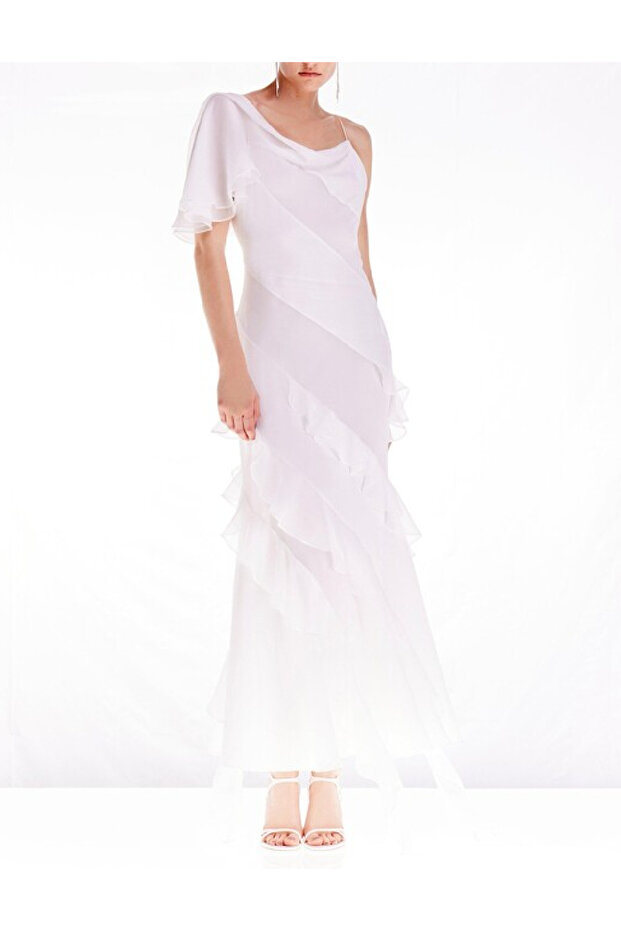 Rochie lunga, Alb - 1