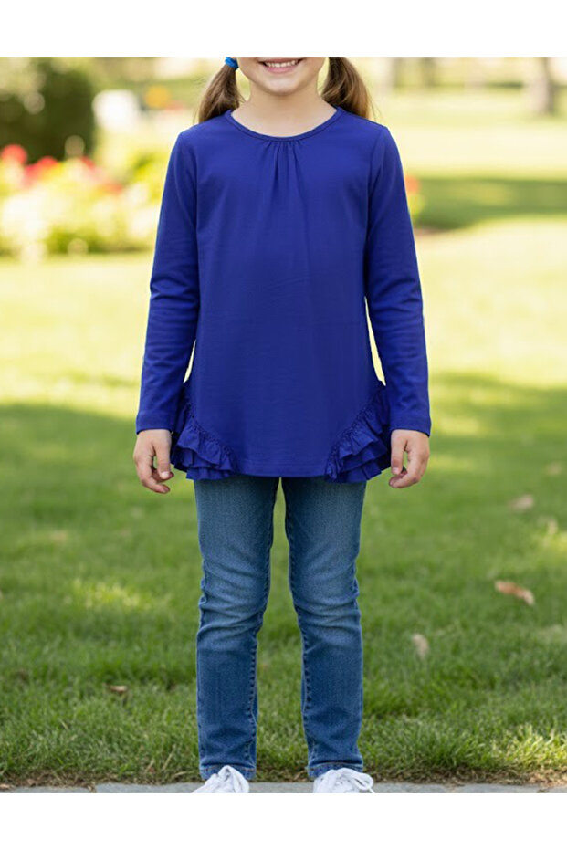 Blouse, Blue - 1