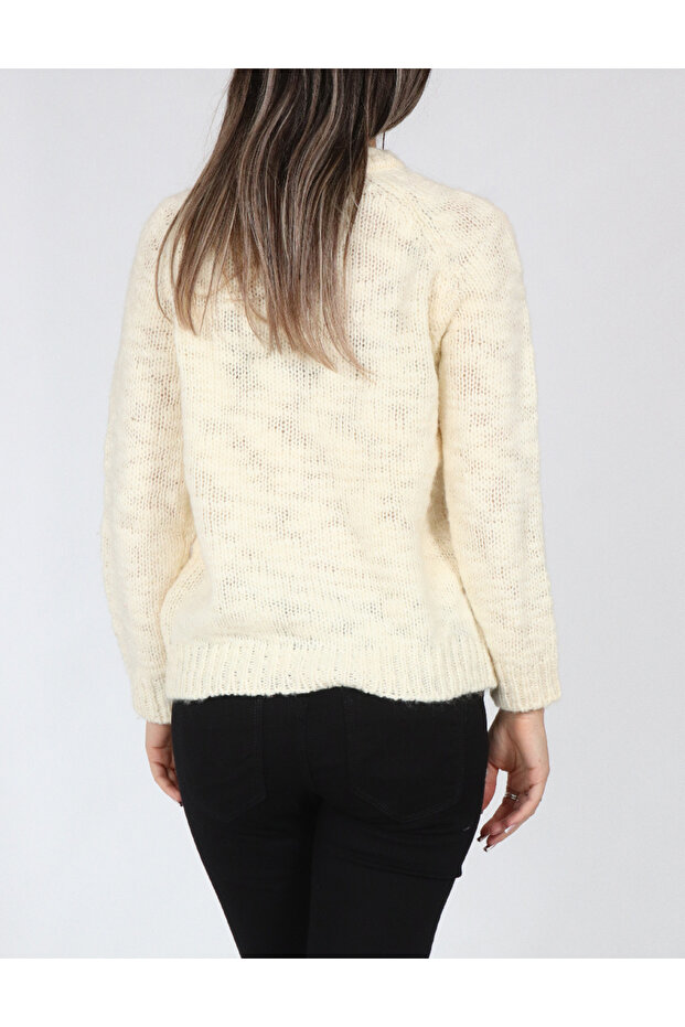 Cardigan, Ecru - 2