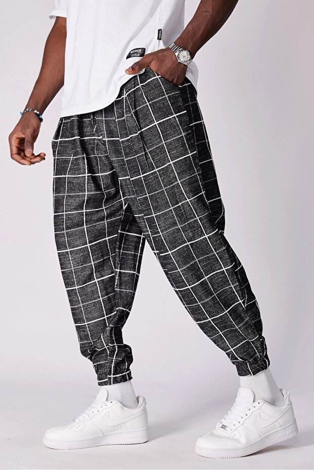 بنطلون شالوار منقوش بخصر مطاطي - 2