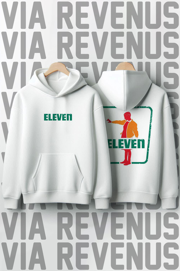 Stranger Things Eleven Printed 100% Cotton Premium Quality Hooded Sweatshirt