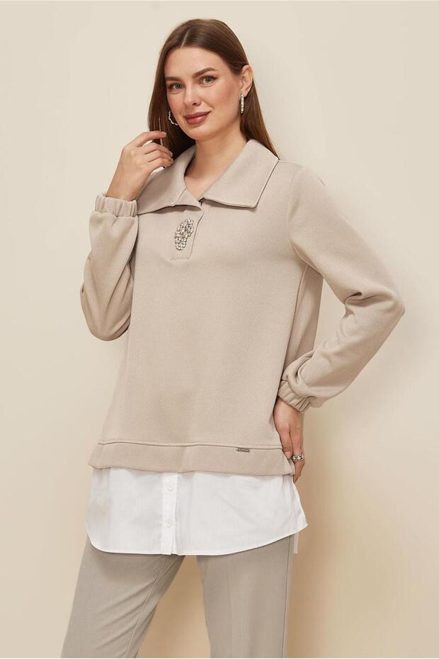 Shirt with Garnish Tracksuit Tunic 46110
