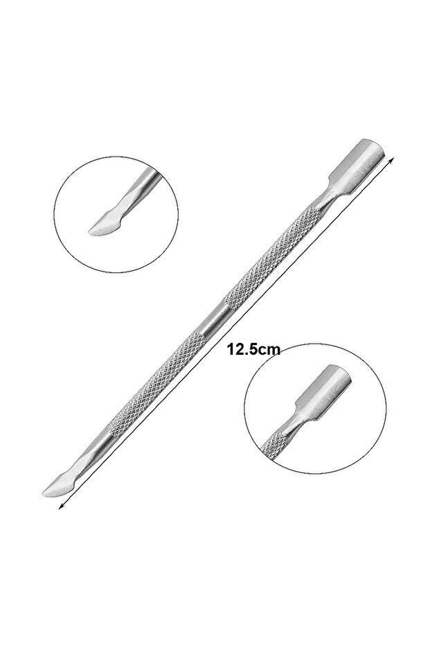 12 5cm GT 1/5/10pcs Double-ended Stainless Steel Cuticle Pusher Dead Skin Push Remover For Pedicure