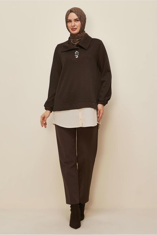 Shirt with Garnish Tracksuit Tunic 46110