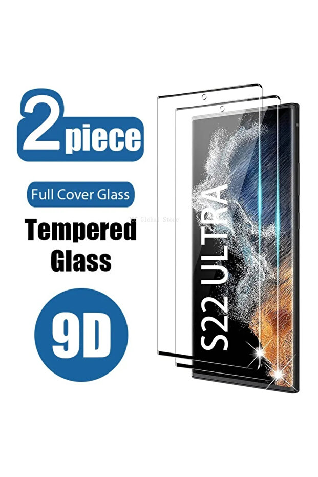 2pcs For S23 Ultra 2Pcs Full Cover Tempered Glass for S22 S23 S24 Ultra S22 Plus Screen Protector