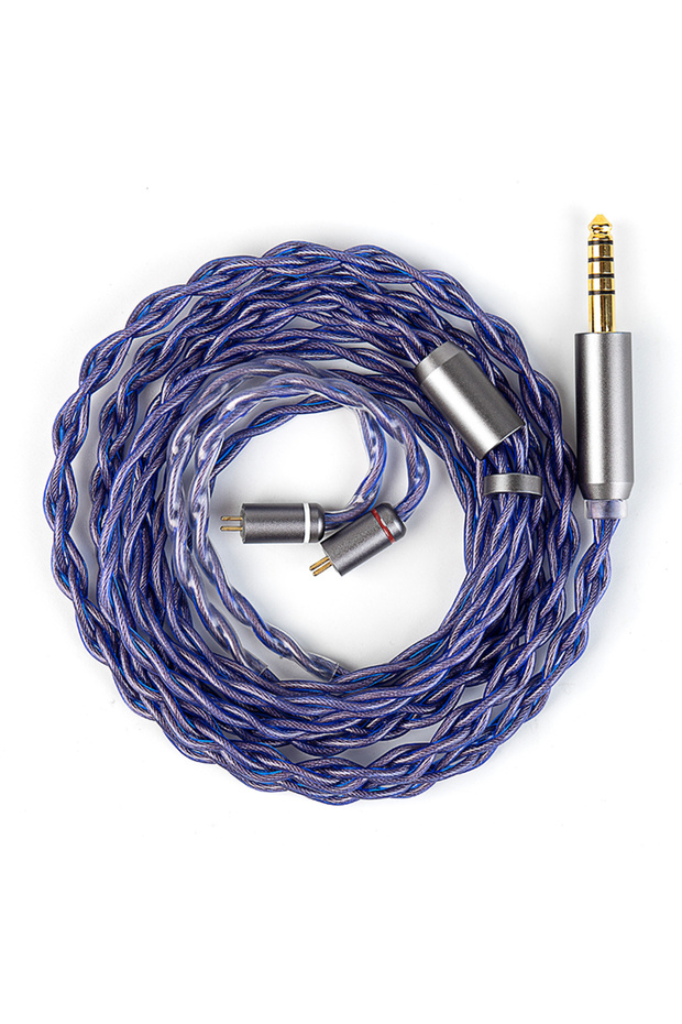 1.2m purple 2pin4.4 KBEAR Neon Earphone Cable 4 Core 5N High-Purity OFC HiFi Headphone Upgraded Wire