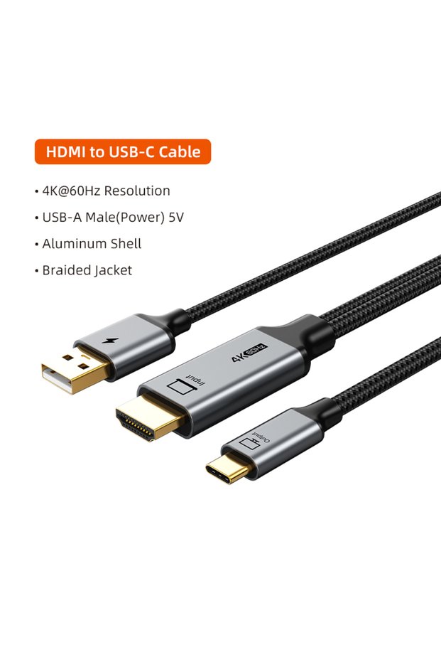 2m Hdmi to usb c CABLETIME HDMI to USB C Cable 4K60Hz Stable Signal for Nintendo Switch PS3/4/5 Game