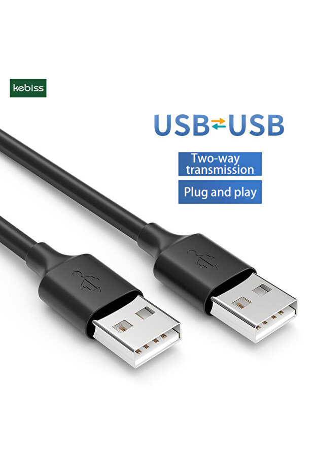 كابل تمديد USB 2.0 بطول 3 أمتار من ذكر إلى ذكر، مزود بجل السيليكا لمحرك الأقراص الصلبة وكاميرات الويب والاتصالات