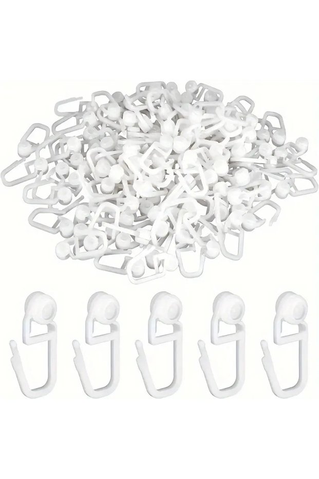 50pcs 50pcs Nano Silent Curtain Pulley AccessoriesCurtain Track Hooks Curtains for Living Room Blind