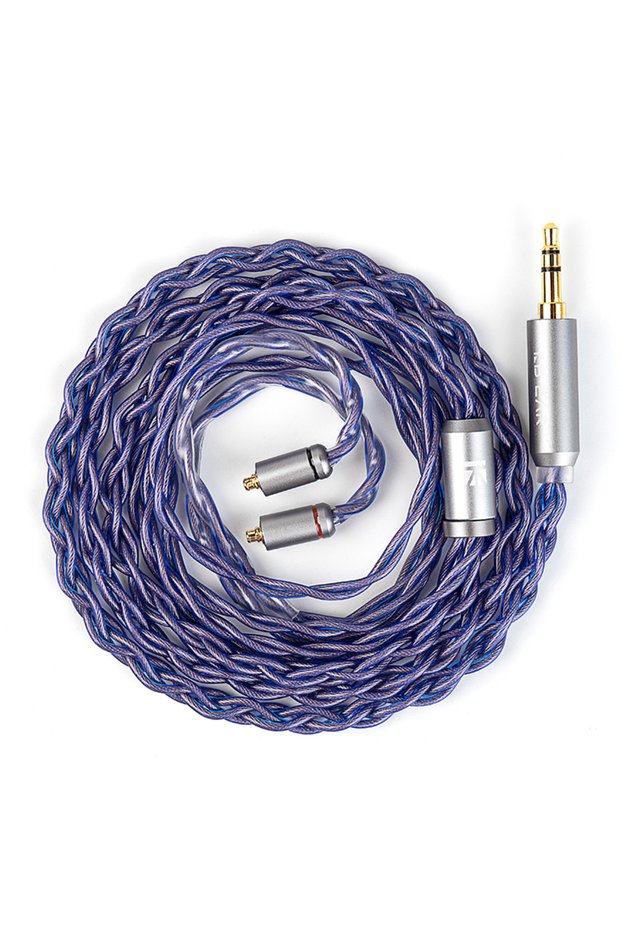 1.2m purple mmcx3.5 KBEAR Neon Earphone Cable 4 Core 5N High-Purity OFC HiFi Headphone Upgraded Wire