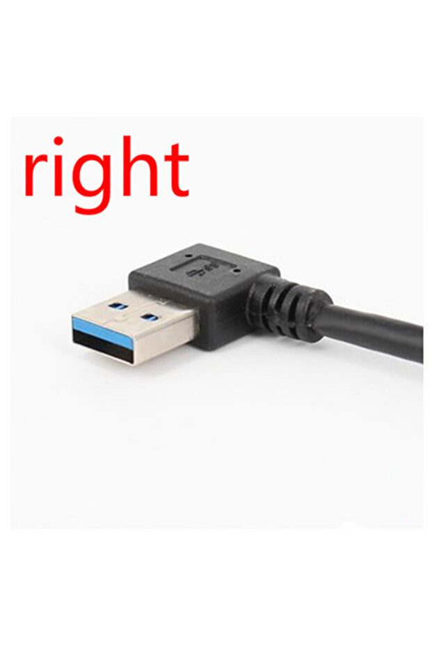 Right USB 3.0 A Male to Female Extension Adaptor Cable Flexible Compact Right/ Left/ Up/ Down 90 Deg