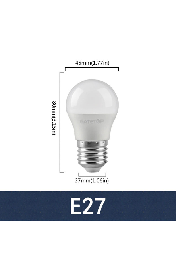 7 واط AC220-240V أبيض بارد 6000K E27 6 قطع/مجموعة لمبة LED كروية موفرة للطاقة 220 فولت E27 E14 B22 لمبة مصباح