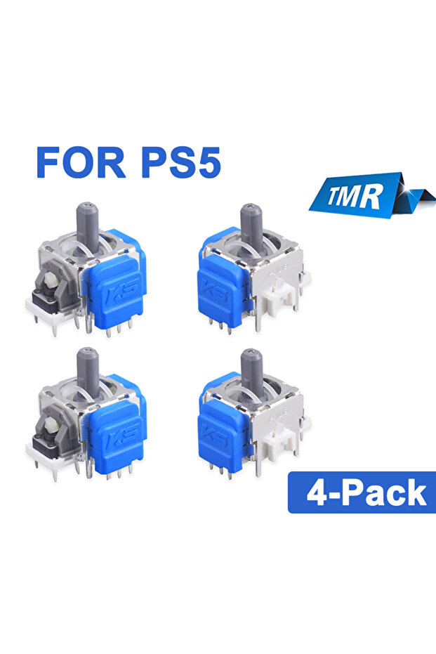 4 قطع من عصا التحكم الكهرومغناطيسية TMR لوحدة تحكم PS5، مجموعة استبدال ترقية عصا التحكم بدون انحراف Ga