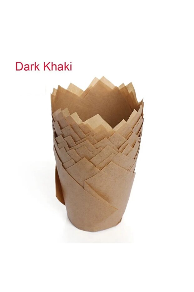craft 100pcs Natural Tulip Cupcake Liners Unbleached European Parchment Paper Baking Cups for Muffin