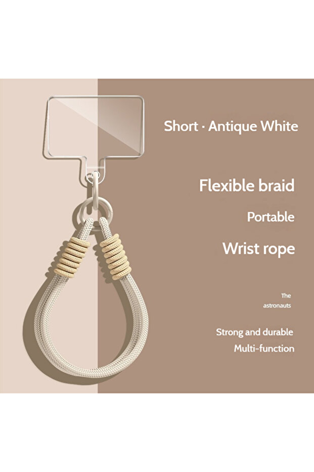 White For Mobile Phone Lanyard Pendant Pendant Can Be Portable Easy To Carry Wristband Advanced Soli